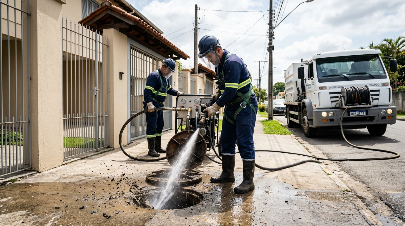 Limpeza de Tubulação com Hidrojato em Natal‑RN